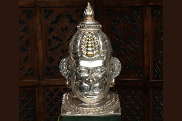 Silver Sankatmochan Hanuman Ji Idol - Power, Protection & Peace