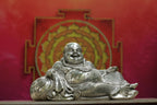 Silver Laughing Buddha Statue 4