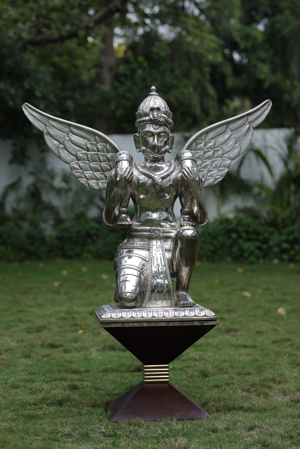 Silver Garuda God Idols