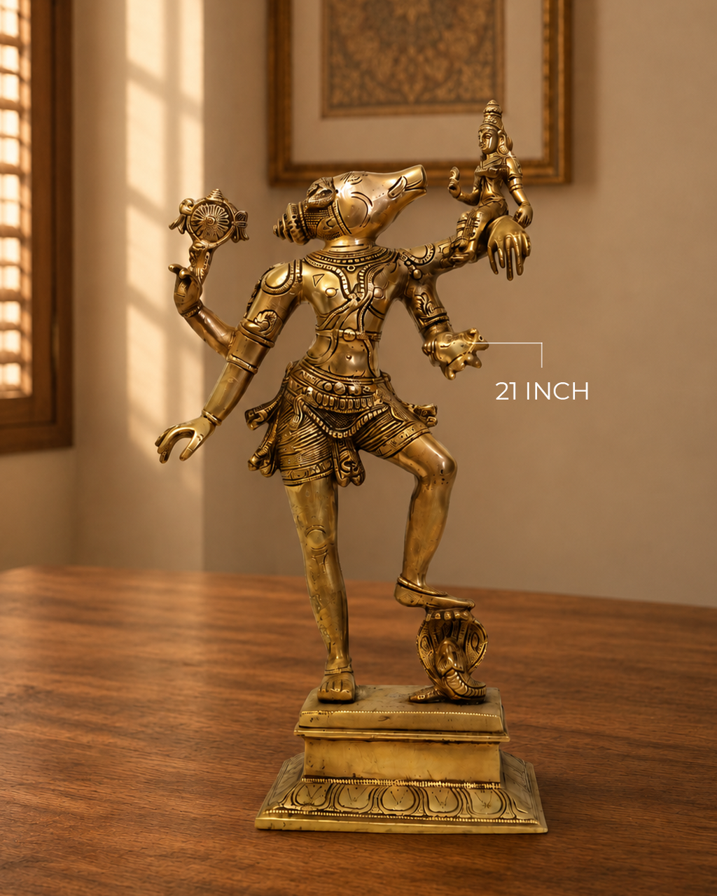 BRASS VARAHI DEVI IDOL