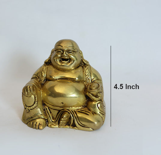 Brass Laughing Buddha
