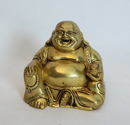 Brass Laughing Buddha
