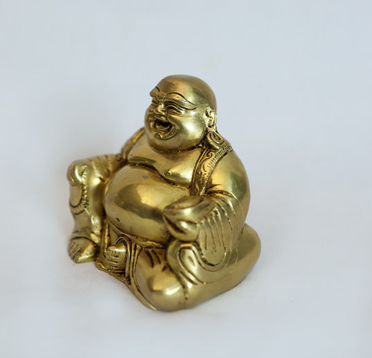 Brass Laughing Buddha