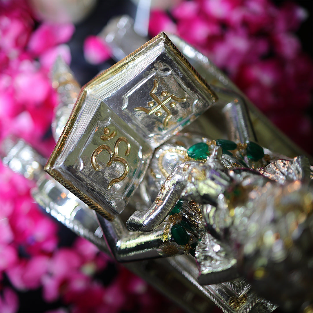 SILVER ROCKING GANESH