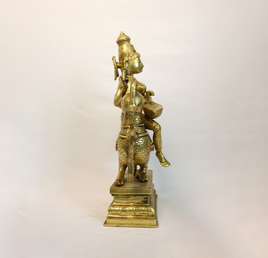brass saraswati statue 4