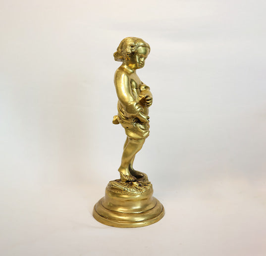 Vintage Brass Statue 3