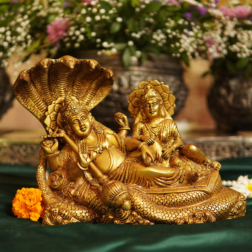 BRASS VISHNU LAKSHMI