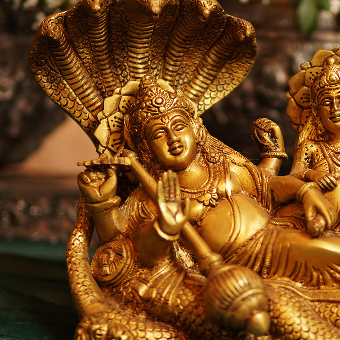 BRASS VISHNU LAKSHMI