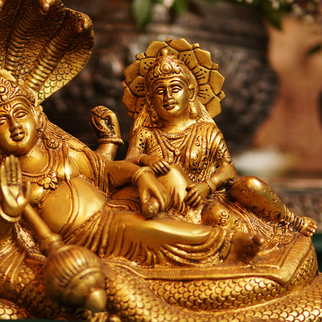 BRASS VISHNU LAKSHMI