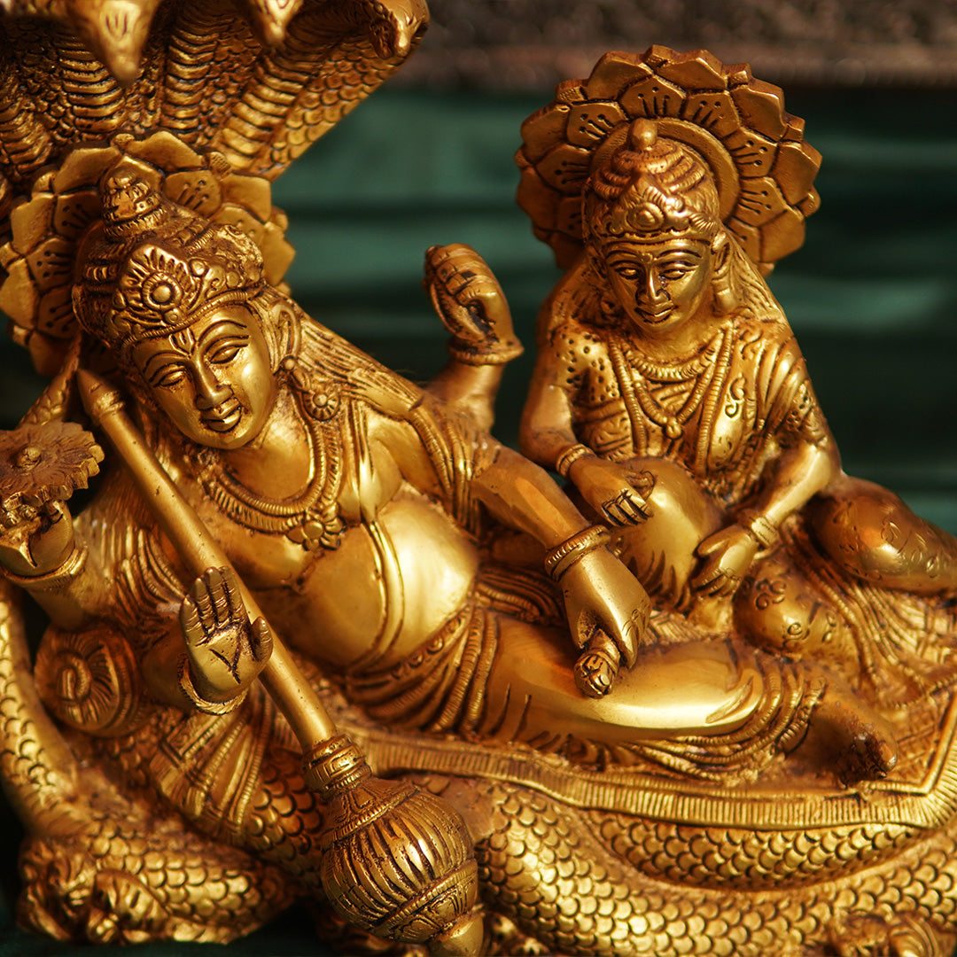 BRASS VISHNU LAKSHMI