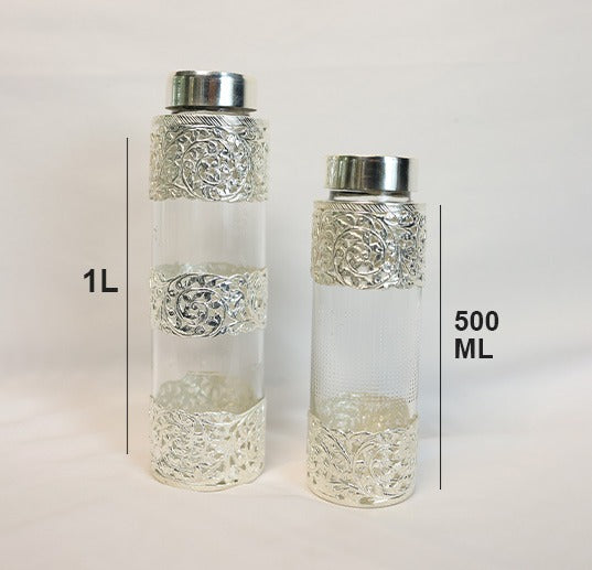 Silver Water Bottle 2