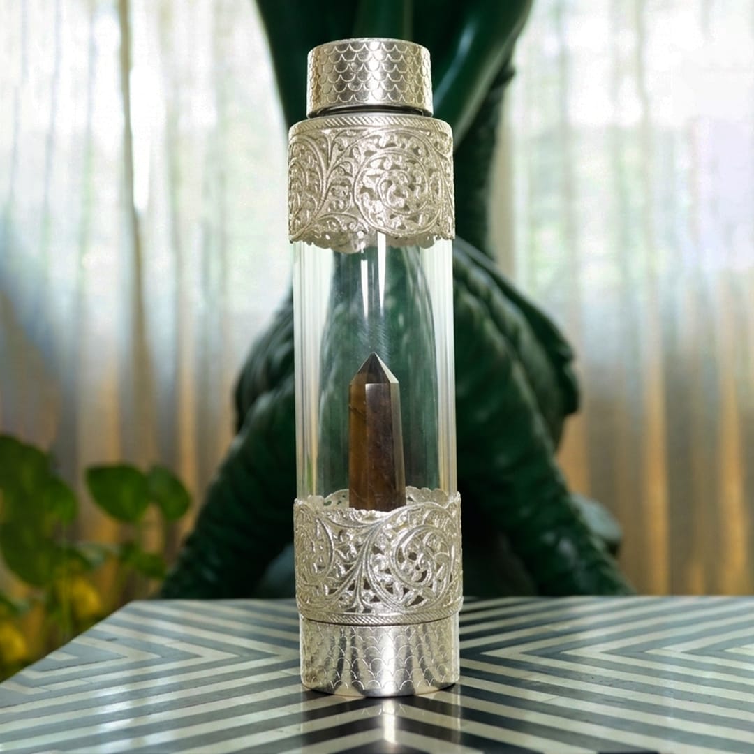 TIGER EYE CRYSTAL BOTTLE