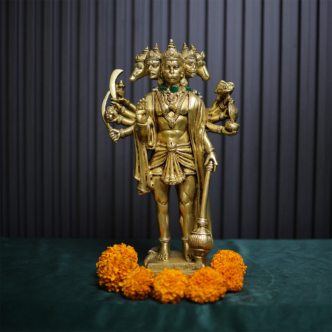 Panchmukhi Brass Hanuman Ji