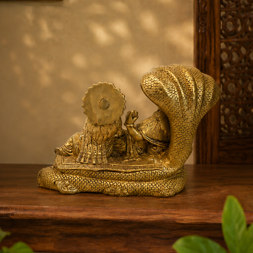 BRASS VISHNU LAKSHMI